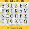 Stencil Greek Alphabet svg Stencil Greek Letters svg Stencil Sorority Letters svg Stencil Fraternity Names svg files Cricut Silhouette Design 277