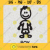 Stick Boy SVG Stick Family Digital Files Cut Files For Cricut Instant Download Vector Download Print Files