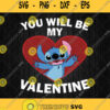 Stitch Heart You Will Be My Valentine Svg Stitch Svg Png Clipart Silhouette