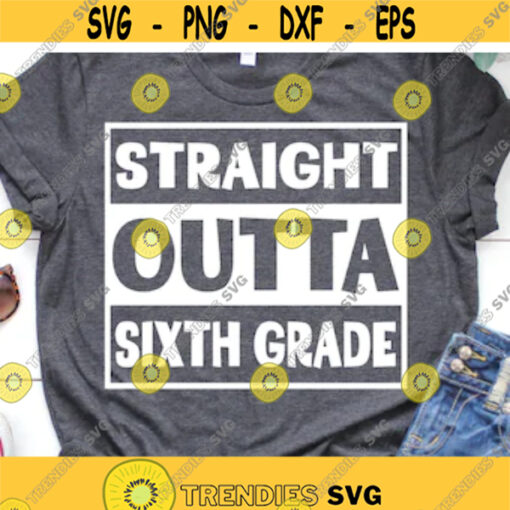 Straight Outta Second Grade Svg 2nd Grade Nailed It Last Day of School Graduation Shirt Svg Boy Grad Svg Cut Files for Cricut Png