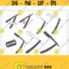 Straight Razor SVG File Straight Razor Monogram svg Barber Shop SVG shaving razor svg razor silhouette Cut files for Cricut Clip Art