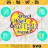 Stressed Blessed and Softball Obsessed svg png jpeg dxf cutting file Softball Baseball Commercial Use Vinyl Cut File heart 1079