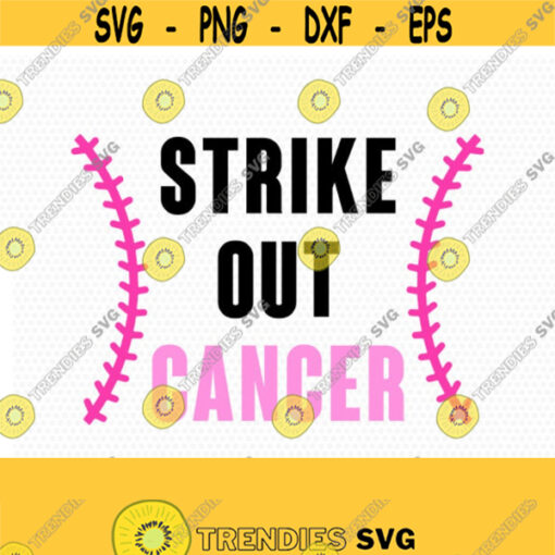 Strike out cancer svg Cancer Awareness Ribbon SVG breast cancer ribbon svgFiles for Cricut cameo Silhouette svg jpg png dxf Design 646