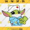 Strong Baby Yoda Nurse Svg Star Wars Svg Baby Yoda Svg Png Dxf Eps