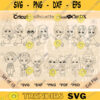 Students and Teachers SVG Clipart Bundle of 15 Line Art Cricut School of Magic svg dxf png pdf psd Cute Clipart Outline
