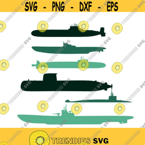 Submarine ship Cuttable Design SVG PNG DXF eps Designs Cameo File Silhouette Design 1902
