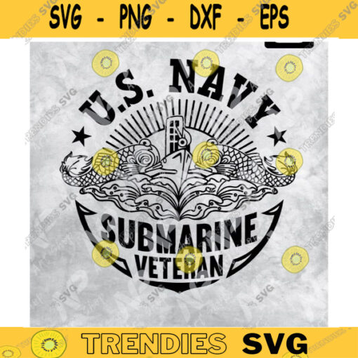 Submarine svg US Navy svg Submarine Warfare insignia svg Design 45 copy
