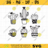 Succulent Doodle SVG DXF Black Outlined Succulent Cactus Cut File for Cricut and Silhouette Cute Hand Drawn Succulent Cactus Digital Stamp copy
