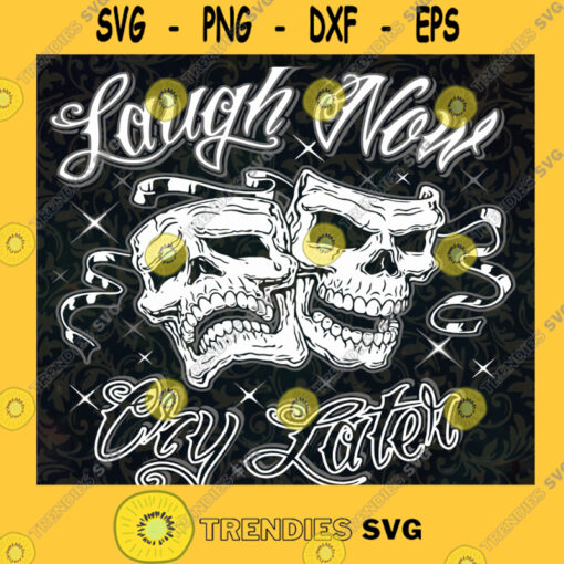 Suklly Tapestry Wall Hanging Horror Comedy Tragedy Laugh Now Cry Later Drama Skull Masks Face SVG Digital Files Cut Files For Cricut Instant Download Vector Download Print Files