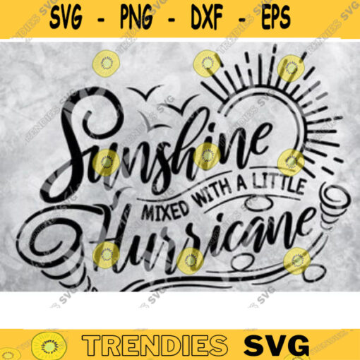 Summer Baby svg Sunshine Mixed With a Little Hurricane svg file For Cricut Silhouette Baby Shower Birthday Printable Cut Filesvg Design 317 copy