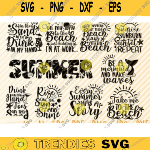 Summer Beach Quotes Big Bundle Svg Beach Quotes VectorSummer Beach CricutSummer Beach Quotes Print On A Shirt Beach Life Svg Design 24 copy