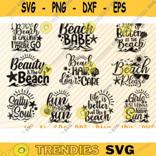 Summer Beach Quotes Big Bundle Svg Beach Quotes VectorSummer Beach CricutSummer Beach Quotes Print On A ShirtBeach Life Svg Design 45 copy