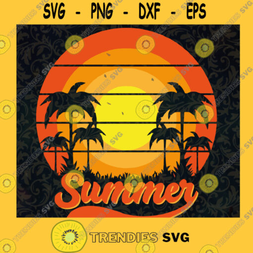 Summer Beach and Sunshine SVG Digital Files Cut Files For Cricut Instant Download Vector Download Print Files