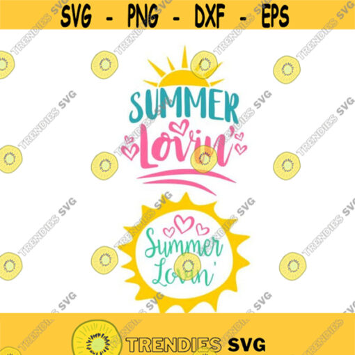 Summer Lovin Sunshine Cuttable Design SVG PNG DXF eps Designs Cameo File Silhouette Design 1201