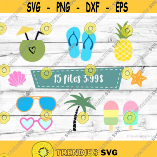 Summer SVG Bundle Beach SVG Bundle Summer SVG Files For Cricut Tropical Svg Beach Svg Summer Svg Cut Files For Cricut .jpg