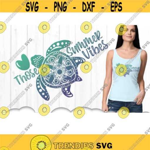 Summer Vibes SVG Sea Turtle SVG Files For Cricut Sea Turtle SVG Turtle svg Summer Vibes svg Summer svg Turtle Shirt Iron On Transfer .jpg