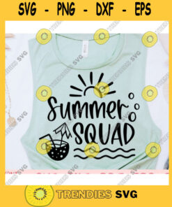 Summer squad svgSummer shirt svgSummer quote svgSummer saying svgBeach svgSummer cut fileSummer svg for cricut