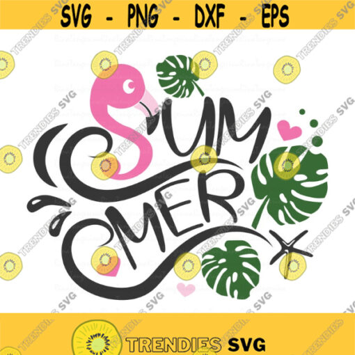 Summer svg flamingo svg png dxf Cutting files Cricut Funny Cute svg designs print for t shirt quote svg Design 535