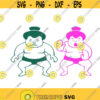 Sumo wrestler Cuttable Design SVG PNG DXF eps Designs Cameo File Silhouette Design 2063