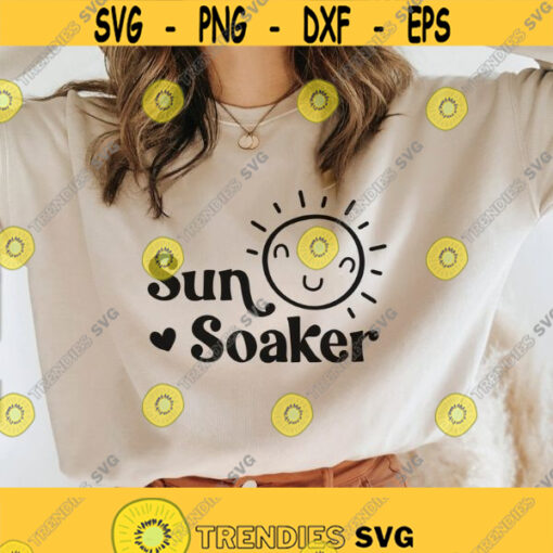 Sun Soaker svg Summer time svg Summer shirt svg Beach life svg Summer Quote svg Vacation svg beach vibes svg Png Dxf Cricut Cut files Design 83