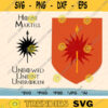 Sun and Arrow House Sigil SVG Bundle Thrones Games Cut File Sun Emblem Flag Vector PNG