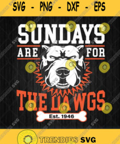 Sundays Are For The Dawgs Cleveland Svg Png