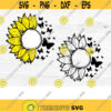 Sunflower Butterfly svg sunflower svg patterned butterfly insect svg cute butterfly flourish butterfly silhouette cut file
