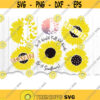 Sunflower SVG Sunflower Svg Files For Cricut Floral Summer Svg Sunflower Clipart Sunflower Dxf Cut Files Sunflower Shirt Iron On .jpg