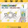 Sunflower Starbucks svg Floral Starbucks Cold Cup SVG Flower Venti 24 Oz Cold Cup svg