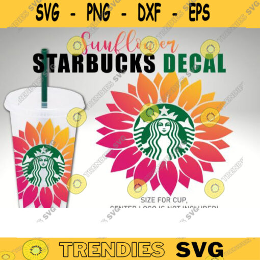 Sunflower Svg Png for DIY Projects Sunflower Svg Png Cut File Starbucks Starbucks Cold Cup SVG Files Cutting File For Cricut 411 copy