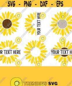 Sunflower bundle svg Sunflower svg Sunflower monogram Sunflower clipart Sunflower cut files Floral svg Sunflower png Sunflower wedding svg Design 88