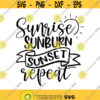 Sunrise Sunburn Sunset Decal Files cut files for cricut svg png dxf Design 61