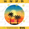 Sunset png Paradise Palms Hawaii Silhouette Sea palm tree png Rainbow pngpng digital file 33