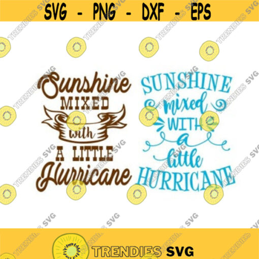 Sunshine Mixed with little Hurricane Cuttable Design SVG PNG DXF eps Designs Cameo File Silhouette Design 92