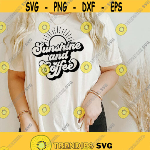 Sunshine and Coffee svg summer shirt gift svg Vacation svg Coffee lover svg Womens shirt svg Coffee svg Mom coffee svg png dfx Design 109