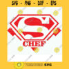 Super Chef T shirt Apron Design Svg. Super Chef Vinyl Cut File for Silhouette and Cricut. Superhero Chef Svg Eps Dxf Cutting Files