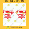 Super Grandma Super Grandpa SVG Files. Super Grandma dxf png eps for Silhouette Studio Cricut. Superhero Grandparents Cut File
