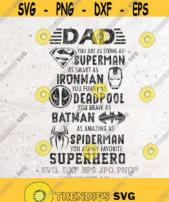 Superhero Dad Svgfather'S Day Svgdxf Silhouette Print Vinyl Cricut Cutting Svg T Shirt Designdad Svgawesome Dad Svgdadlife Svghero Design 291 Cut Files Svg Clipart Si