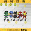 Superhero Friends SVG Bundle Layered Cut File Easy Cut Cricut Superhero clipart epssvgdxfpng