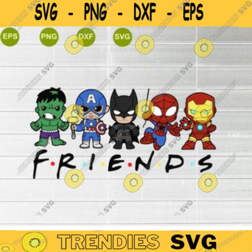 Superhero Friends SVG Bundle Layered Cut File Easy Cut Cricut Superhero clipart