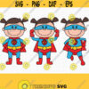 Superhero Girl SVG. Superheroes Bundle Clipart PNG. Kawaii Baby Toddler Shirt Vector Cut Files. Digital Instant Download dxf eps jpg pdf Design 451