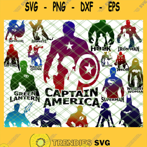 Superhero SVG PNG DXF EPS 1