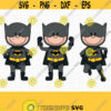 Superhero SVG. Kids Superheroes Bundle Clipart PNG. Kawaii Baby Toddler Shirt Vector Cut Files. Digital Instant Download dxf eps jpg pdf Design 449