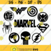 Superhero bundle logo svg Superhero logo svg Superhero svg Superhero logo clipart Superhero clipart Cut files svg dxf pdf png