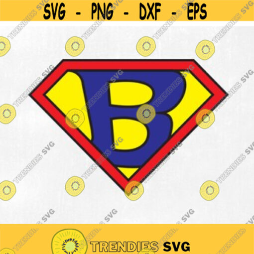 Superman Logo quotBquot custom order svg Design 21