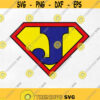 Superman Logo quotJquot custom order svg Design 37