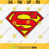 Superman logo Superhero SVG DXF Png Vector Cut File Cricut Design Silhouette Vinyl Decal Disney Party Stencil Template Heat Transfer Iron Design 2