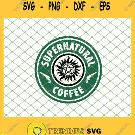 Supernatural Starbucks Coffee Logo SVG PNG DXF EPS 1