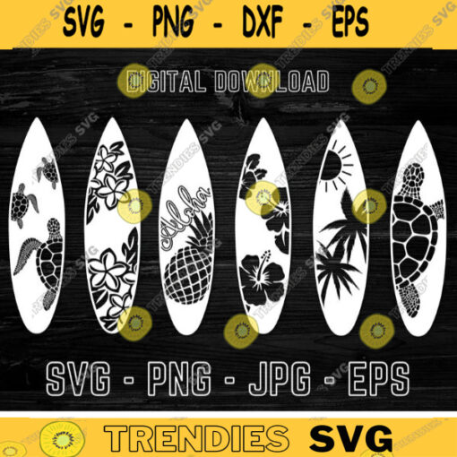 Surf board SVG Surfer Surf board silhouette Holiday Svg Summer Beach Surfing Sport Paper cut template Svg for cricut and silhouette 64