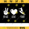 Surfing SVG Peace Love Surf surfing svg surf svg summer svg beach svg surfing clipart dxf Design 295 copy